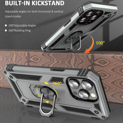 For iPhone 12 Case /12 Pro Max/Mini/ Phone Cover Shockproof Stand + Glass Screen