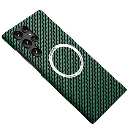 For Samsung Galaxy S25 Ultra S24 S23S22 MagSafe Case Magnetic Carbon Fiber Cover
