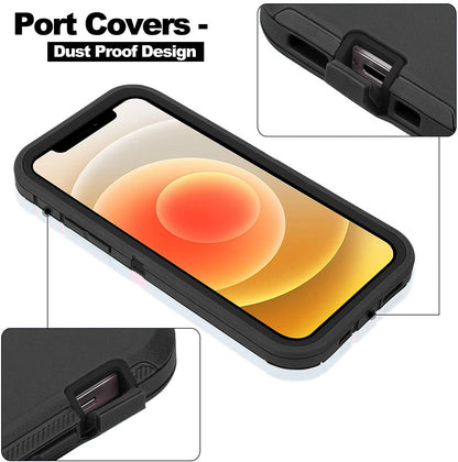 For iPhone 17 Air 16 15 Pro Max 14 13 12 11 Phone Case Heavy Duty Shockproof