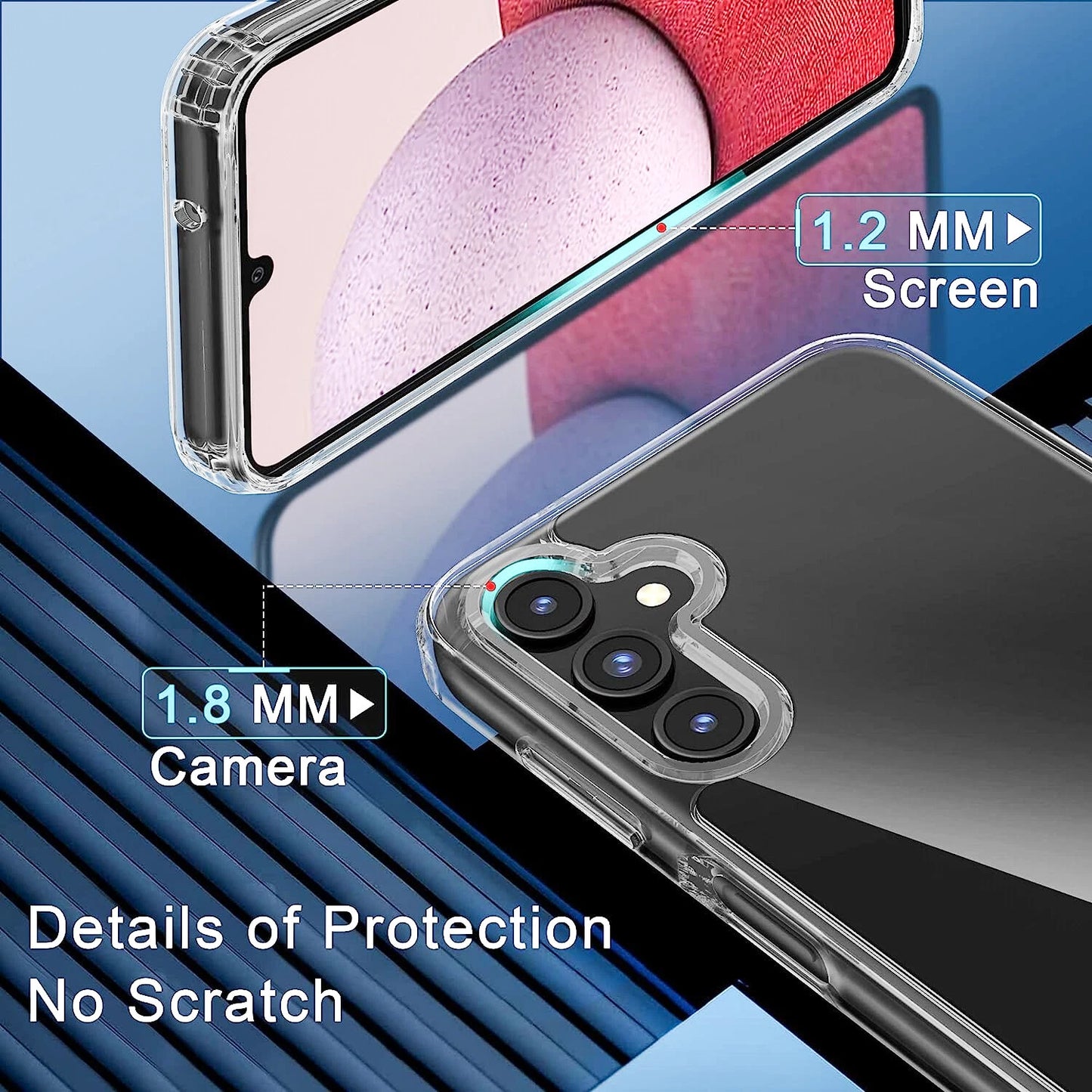For Samsung Galaxy A16 5G A15 A14 A54 A03s A13 A32 A25 Case Phone Cover+ Screen