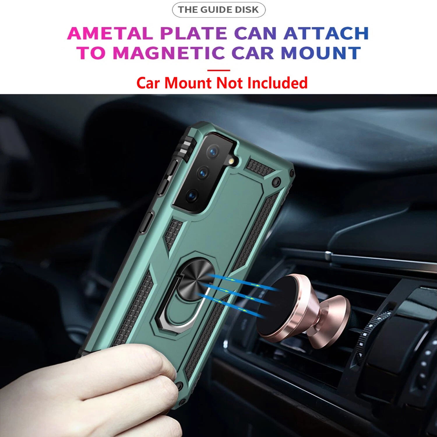 For Samsung Galaxy S21 Case /S21 Ultra/FE Phone Cover + Tempered Glass Screen