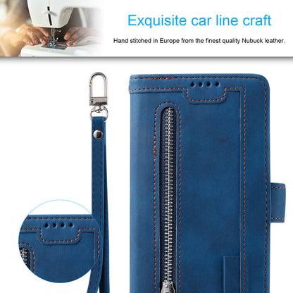Zipper Leather Wallet Case For Samsung Galaxy S25 S24 S23 S22 Ultra Plus S21 S20