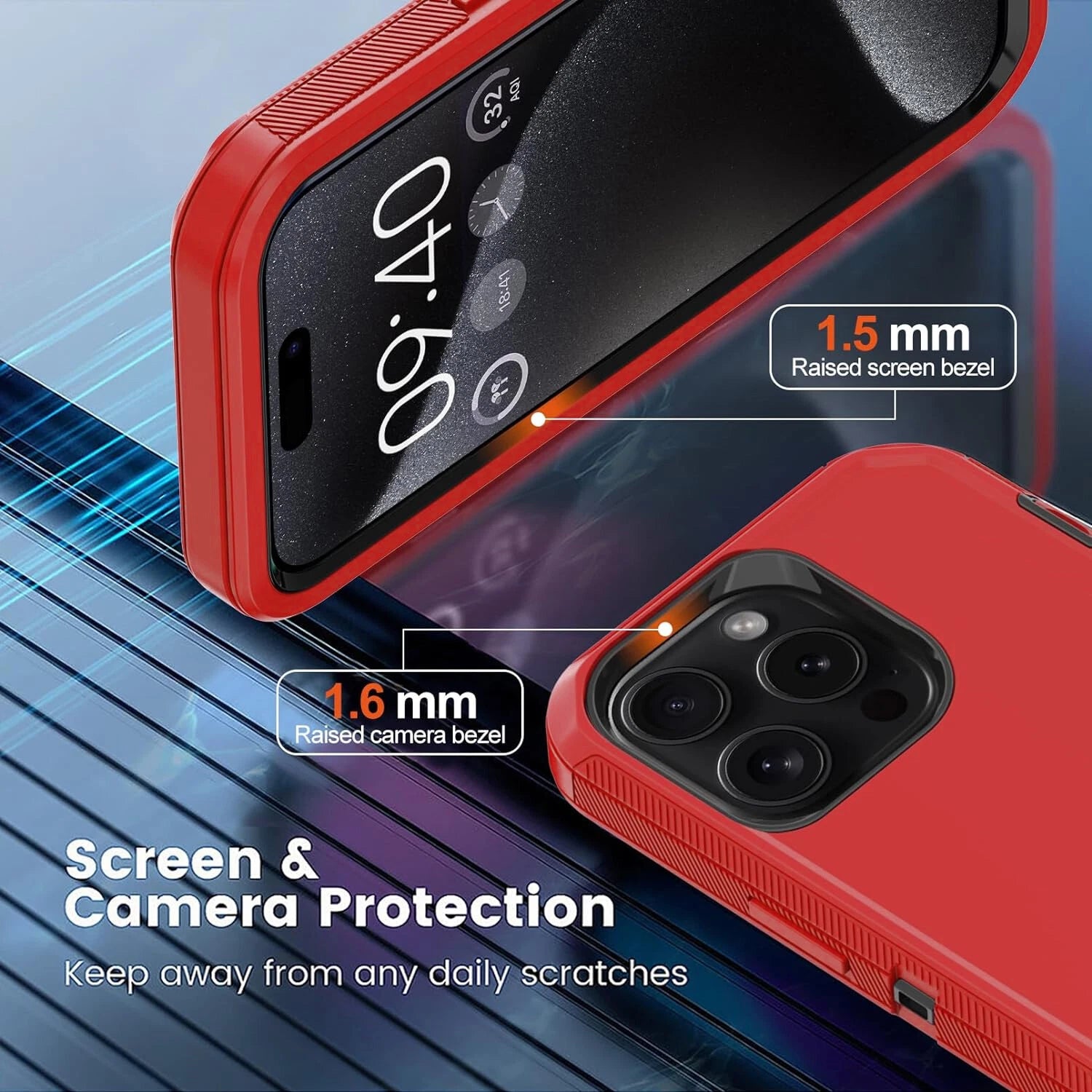 For iPhone 11 Case/11 Pro Max Phone Cover Shockproof Heavy Duty+Screen Protector