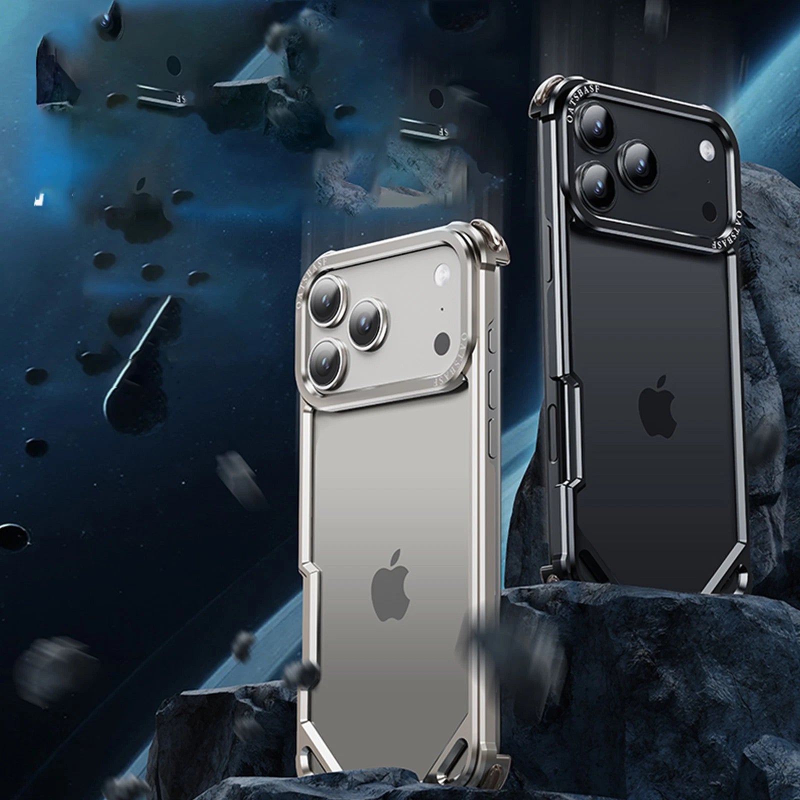 For iPhone 17 Pro Max Air 16 15 Pro Slim Metal Bumper Minimalist Protection Case