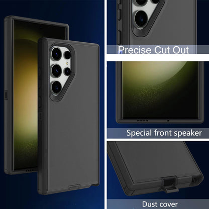 For Samsung Galaxy S25 Ultra 24 23 22 + Shockproof Case Cover+Screen Protector