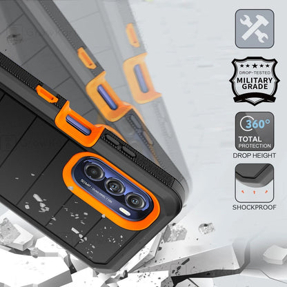 Rugged ShockProof Armor Hybrid Phone Case Cover Belt Clip Stand Screen Protector