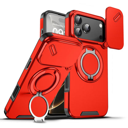 For iPhone 17 16 Pro Max 15 14 13 12 11 Rugged Magnetic Case w Ring Camera Cover