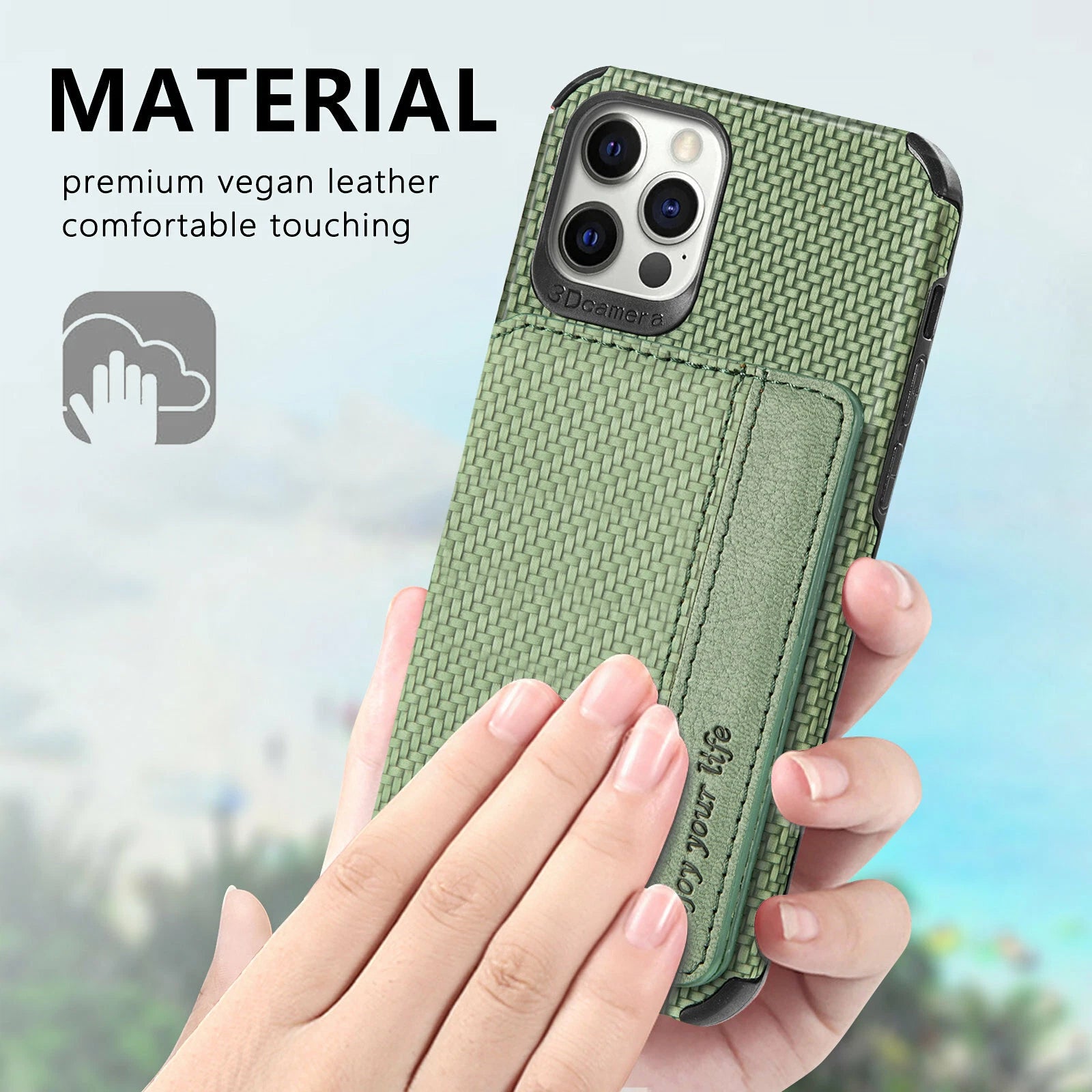 Magnetic Flip Wallet Card Holder Case For iPhone 14 15 16 17 Pro Max 13 12 11 7