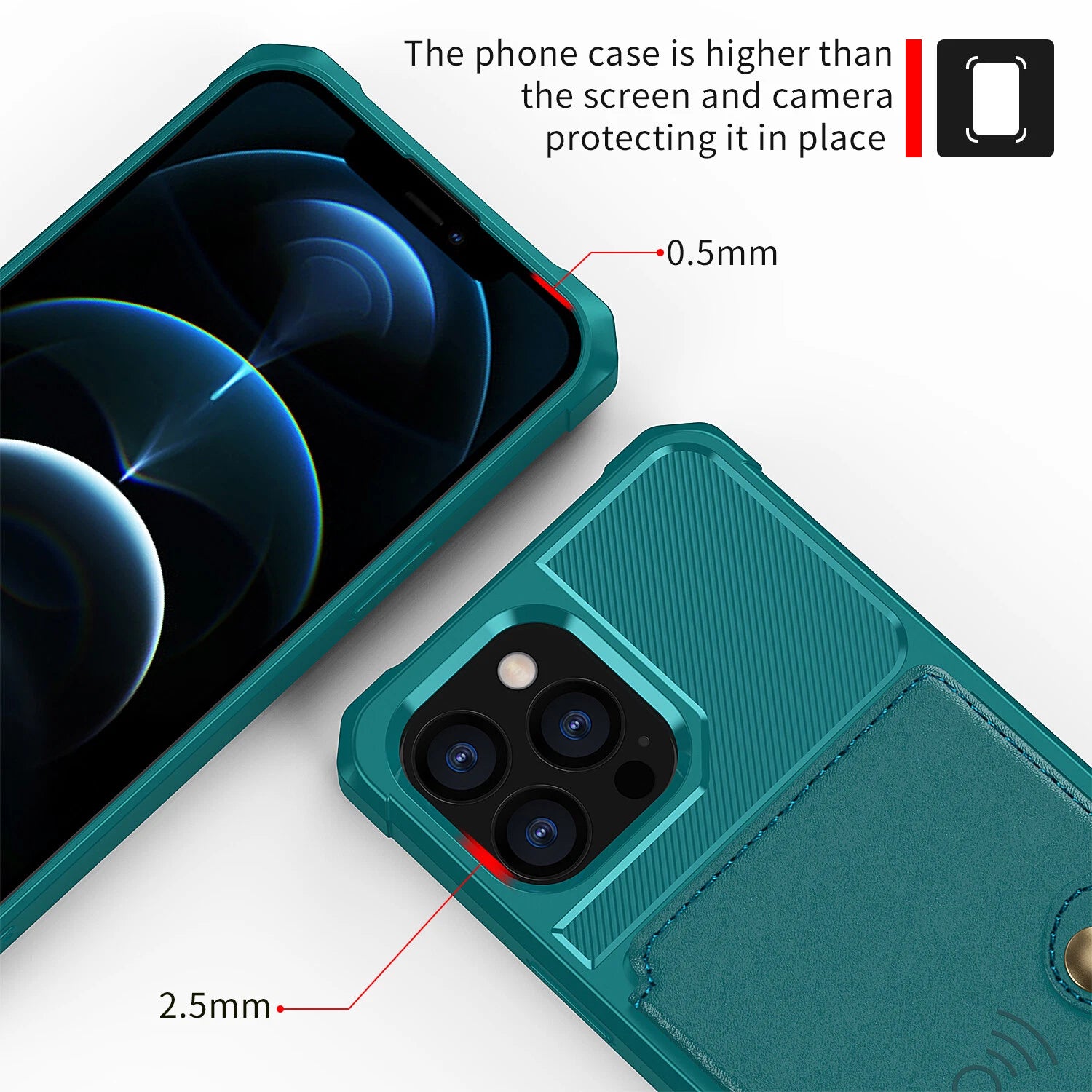 Leather Card Wallet Case Cover For iPhone 17 Pro Max Air 16 15 14 13 12 11 XR