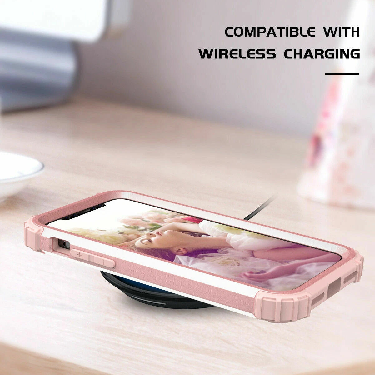 For iPhone 16e 16 17 Pro Max 15 14 13 12 11 Shockproof Rubber Hybrid Armor Case