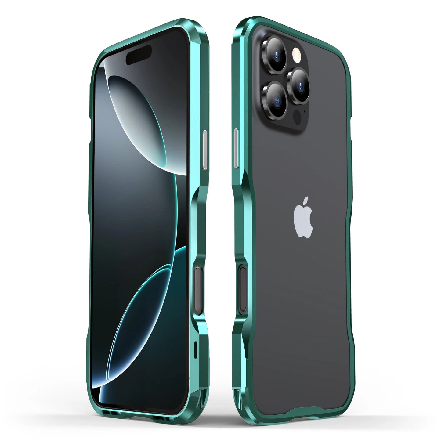 For iPhone 17 Pro Max 16e 16 15 14 13 12 Shockproof Metal Aluminum Bumper Case