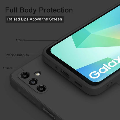 For Samsung Galaxy A16 5G Soft Silicone Case Phone Cover + Tempered Glass