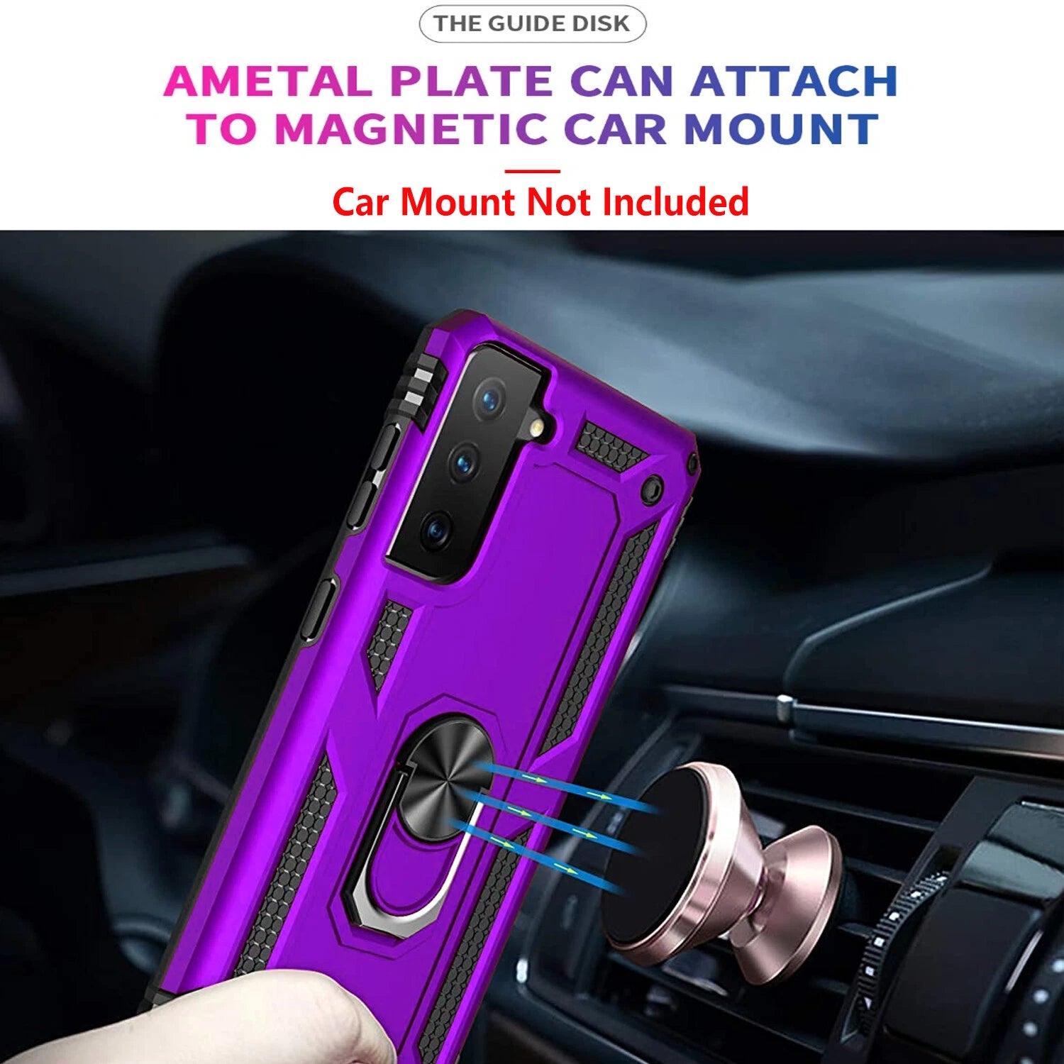 For Samsung Galaxy S21 Case /S21 Ultra/FE Phone Cover + Tempered Glass Screen