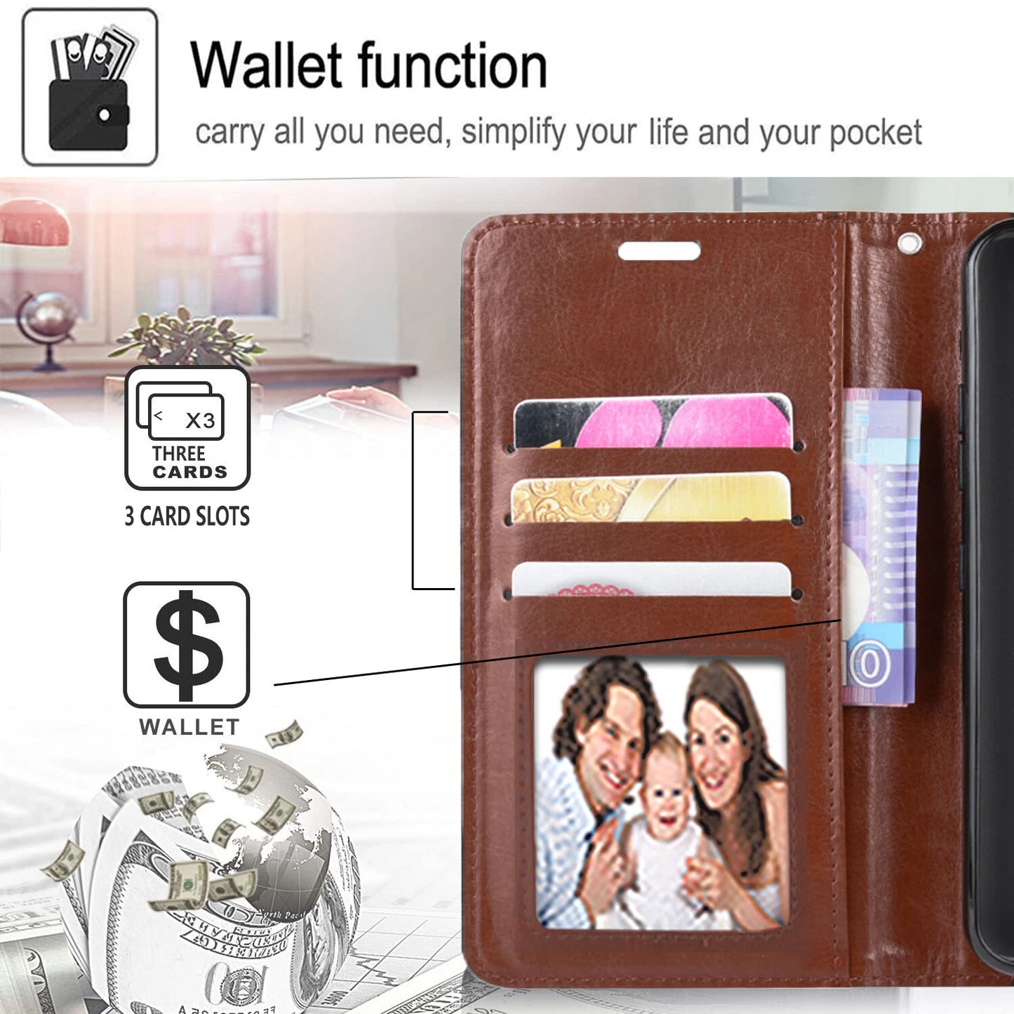 For Samsung Galaxy A16 5G A15 A14 A54 A03S A13 Case Phone Cover + Tempered Glass