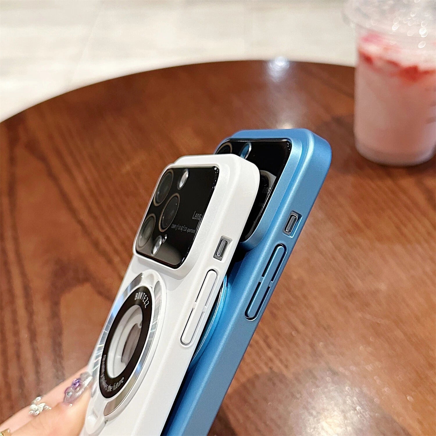 For iPhone 17 Pro Max 16 15 14 13 12 MagSafe Magnetic Lens Shockproof Stand Case