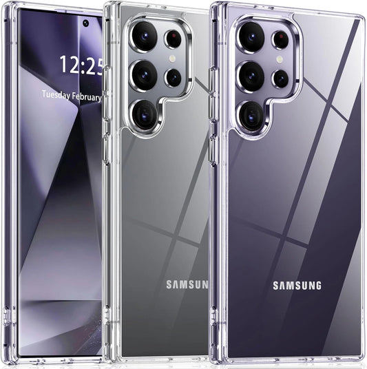For Samsung Galaxy S25 Ultra S24 S23 S22 S21 S20 Plus Fe Case Phone Cover +Glass
