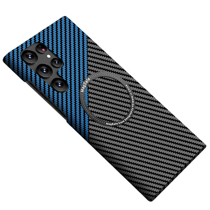 Stealth Carbon Fiber MagSafe Case for Samsung Galaxy S25 Ultra & S24 Series