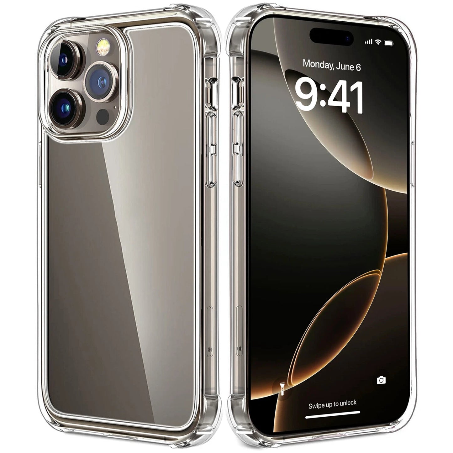 Clear Case Shockproof Cover for iPhone 17 16 15 14 13 12 11 Pro Max Mini XS XR X