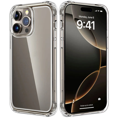 Clear Case Shockproof Cover for iPhone 17 16 15 14 13 12 11 Pro Max Mini XS XR X