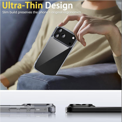 For iPhone 17 Pro Max Case 17 Air Phone Cover Shockproof Rugged + Tempered Glass