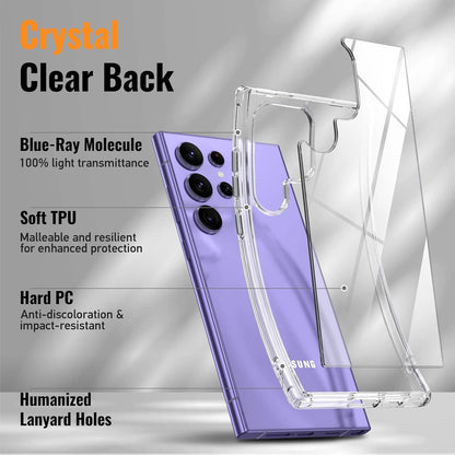For Samsung Galaxy S25 Ultra S24 S23 S22 S21 S20 Plus Fe Case Phone Cover +Glass
