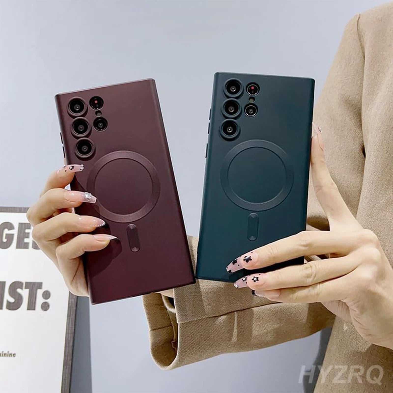 For Samsung Galaxy S25 S23 S24 Ultra S22 S21 Mag Safe Magnetic Case Lens Cover