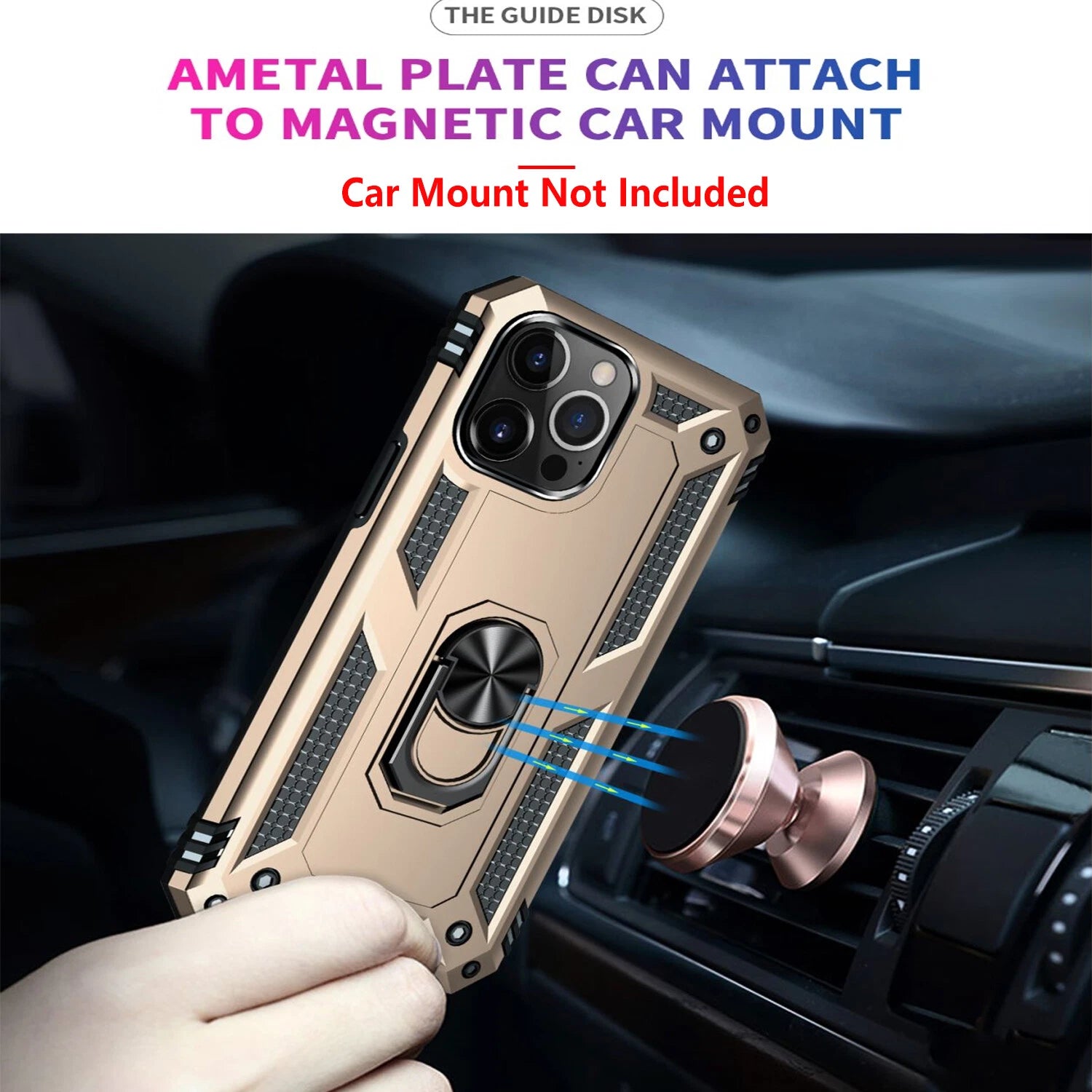 For iPhone 12 Case /12 Pro Max/Mini/ Phone Cover Shockproof Stand + Glass Screen