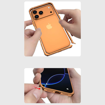 For iPhone 17 Pro Max/17 Pro/17/Air Metal Bumper Case +Camera Lens Protection