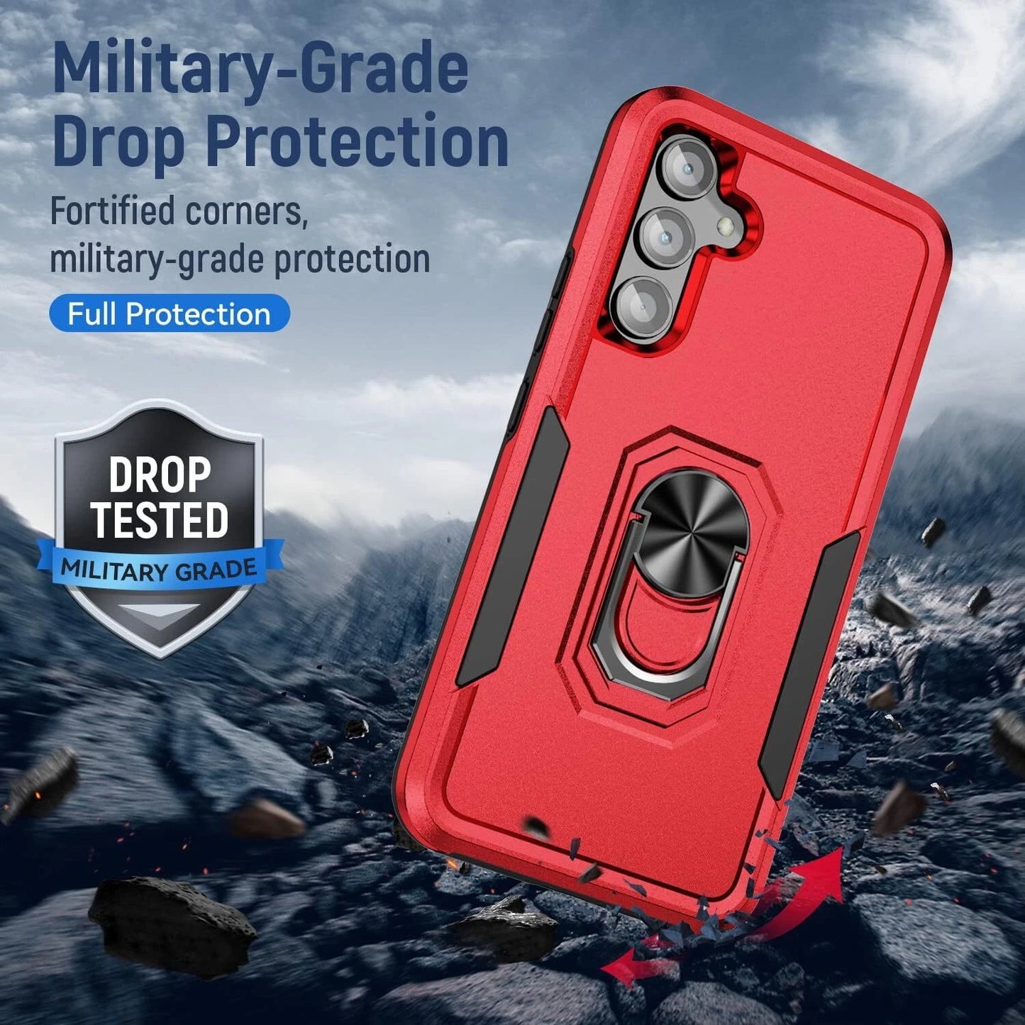 For Samsung Galaxy A16 A15 5G A14 A54 A03S A13 A32 A33 Case Phone Cover + Glass