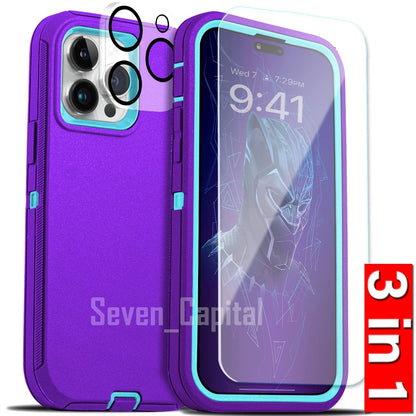 For iPhone 17 Air 16 15 14 Plus 13 12 11 Pro Max Shockproof Heavy Duty Case