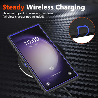 For Samsung Galaxy S25 Ultra Case S24 S23 Plus S22 S21 S20 FE Phone Cover +Glass