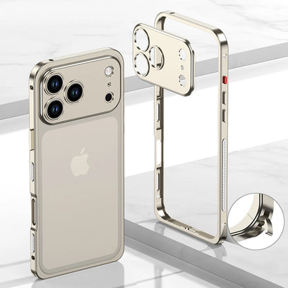 For iPhone 17 Pro Max/17 Pro/17/Air Metal Bumper Case +Camera Lens Protection