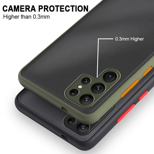 Matte Case Camera Cover For Samsung Galaxy S24 S23 S22 S21 S20 S10 A54 A14 A13