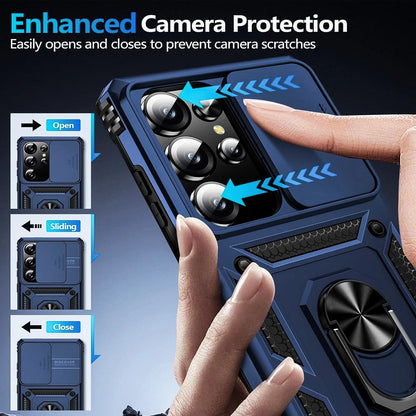 For Samsung Galaxy S25 Ultra Case S25 Plus Phone Cover + Tempered Glass Screen