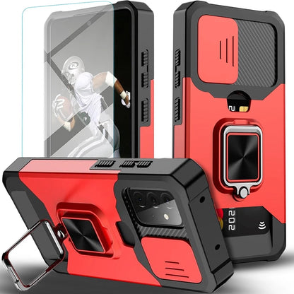 For Samsung Galaxy A15 5G Case Phone Cover Shockproof + Tempered Glass Protector