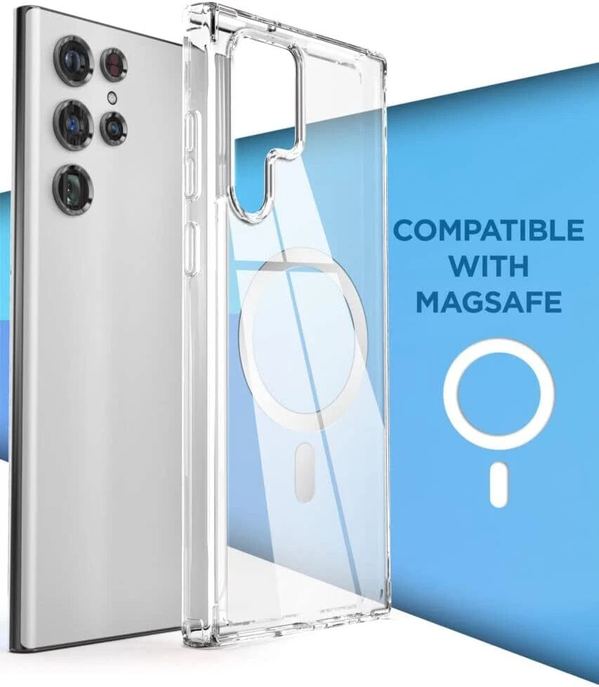 For Samsung Galaxy S25 S24 S23 S22 S21 Ultra Mag Safe Magnetic Clear Case Cover