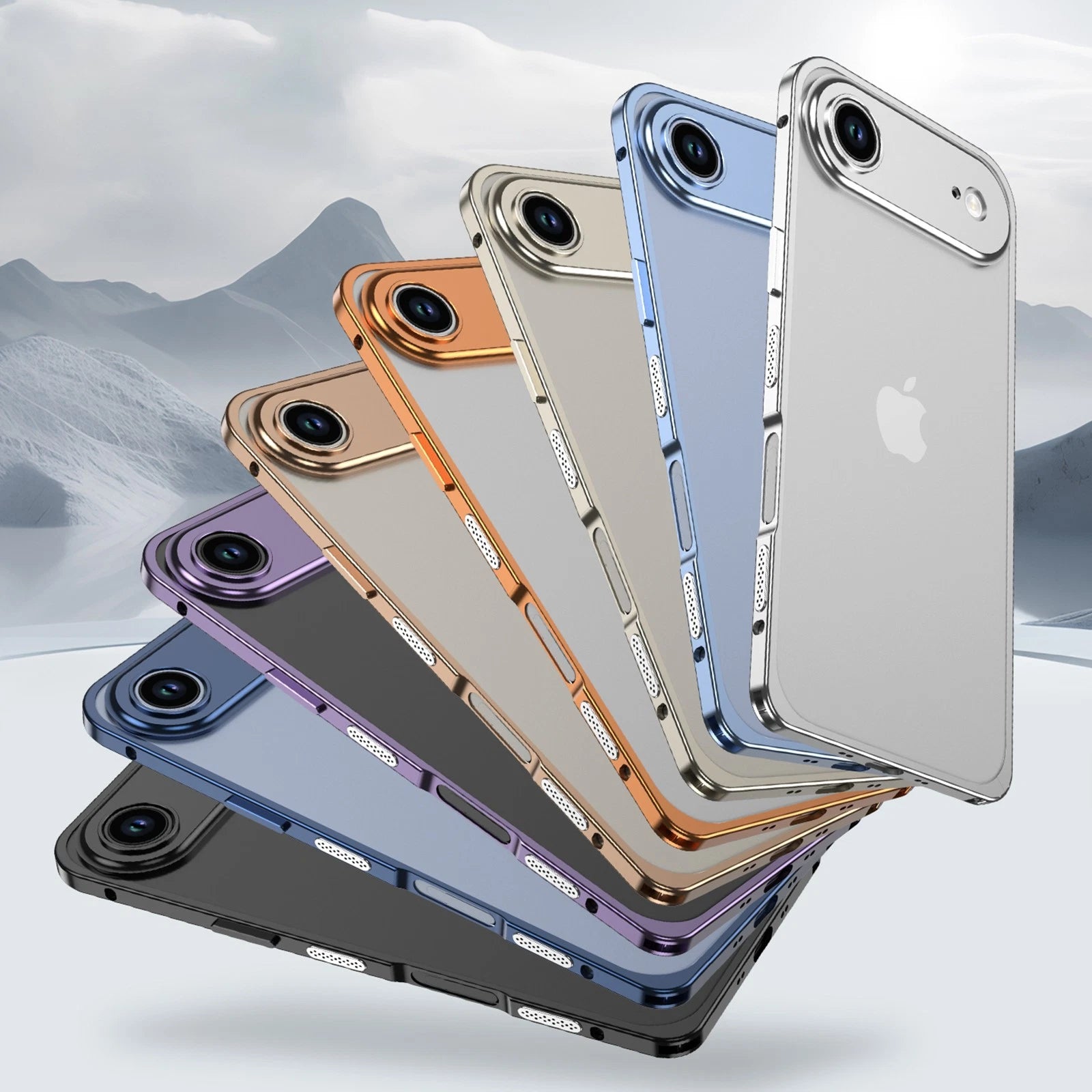For iPhone 17 Pro Max/17 Pro/17/Air Metal Bumper Case +Camera Lens Protection