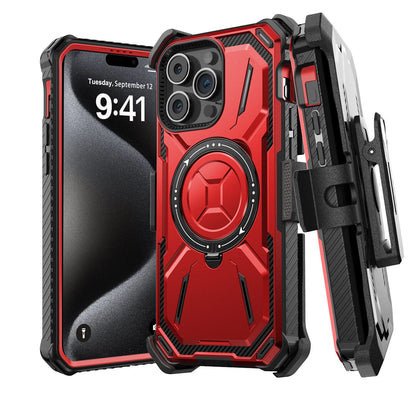For iPhone 16 Pro Max 15 14 13 12 11 Heavy Duty Defender Case Belt Clip Holster