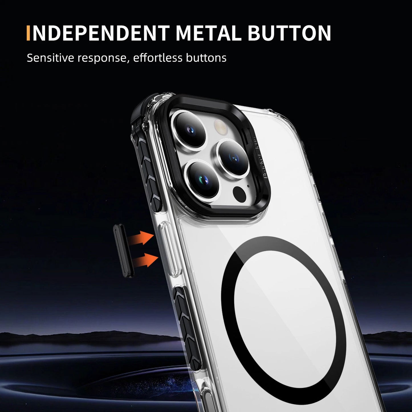Shockproof Camera Stand Mag Safe Case For iPhone 17 16 15 14 Plus 13 12 Pro Max
