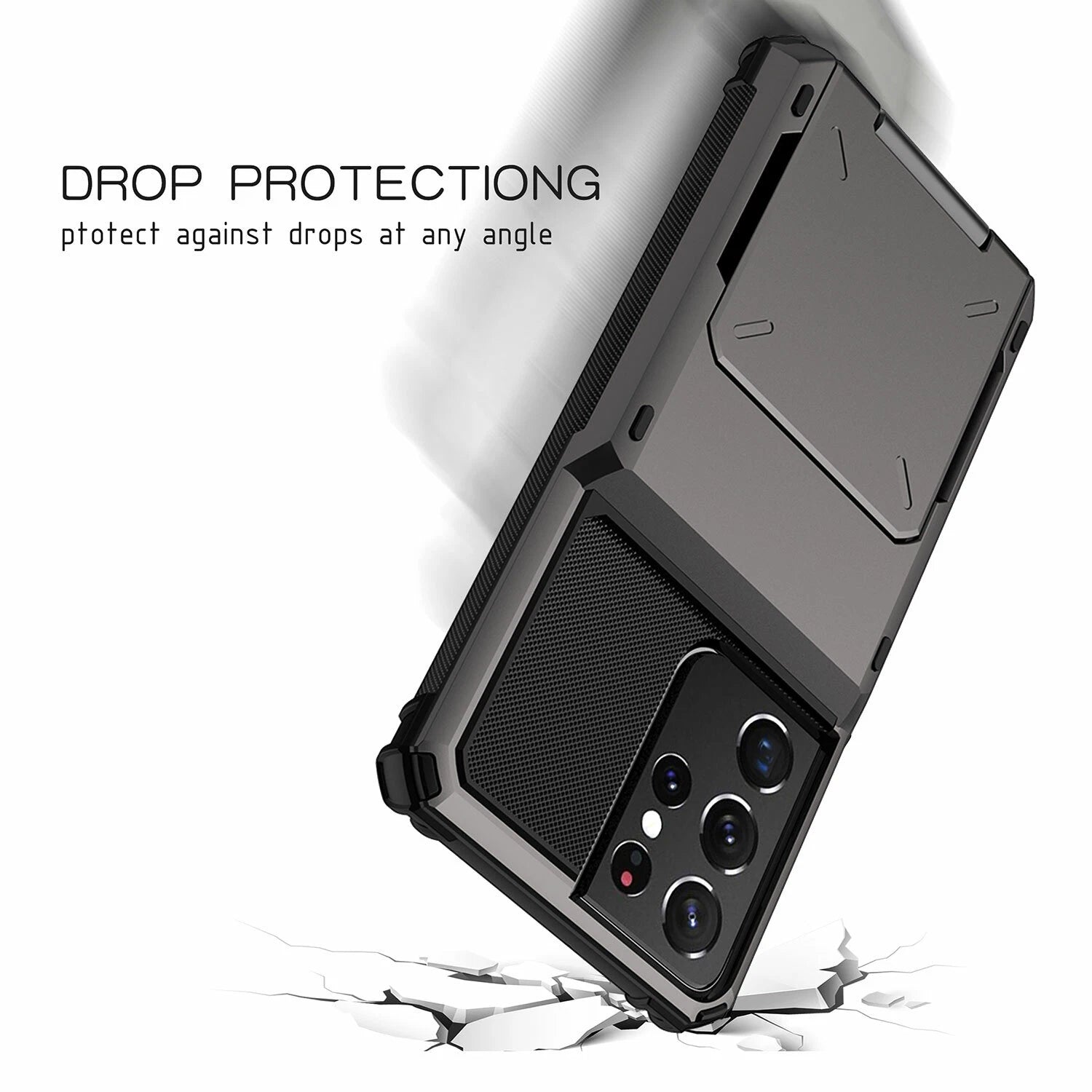 For Samsung Galaxy S25 Ultra S24 S23 S22 S21 Plus Wallet Credit Card Holder Case