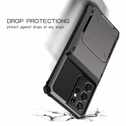 For Samsung Galaxy S25 Ultra S24 S23 S22 S21 Plus Wallet Credit Card Holder Case