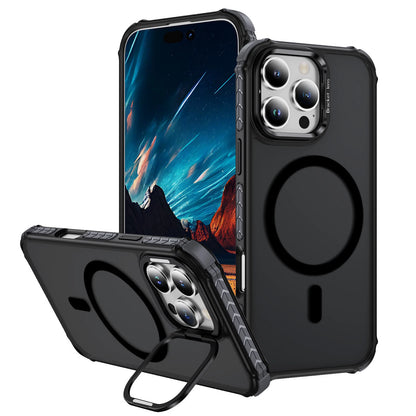 Shockproof Camera Stand Mag Safe Case For iPhone 17 16 15 14 Plus 13 12 Pro Max