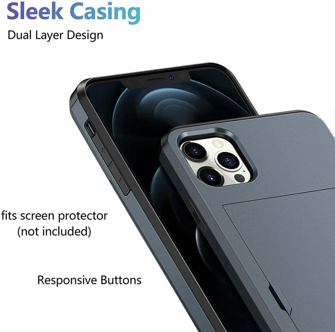 For iPhone 17 16 15 14 13 12 11 Pro Max Mini XR Case Cover Wallet Card Holder