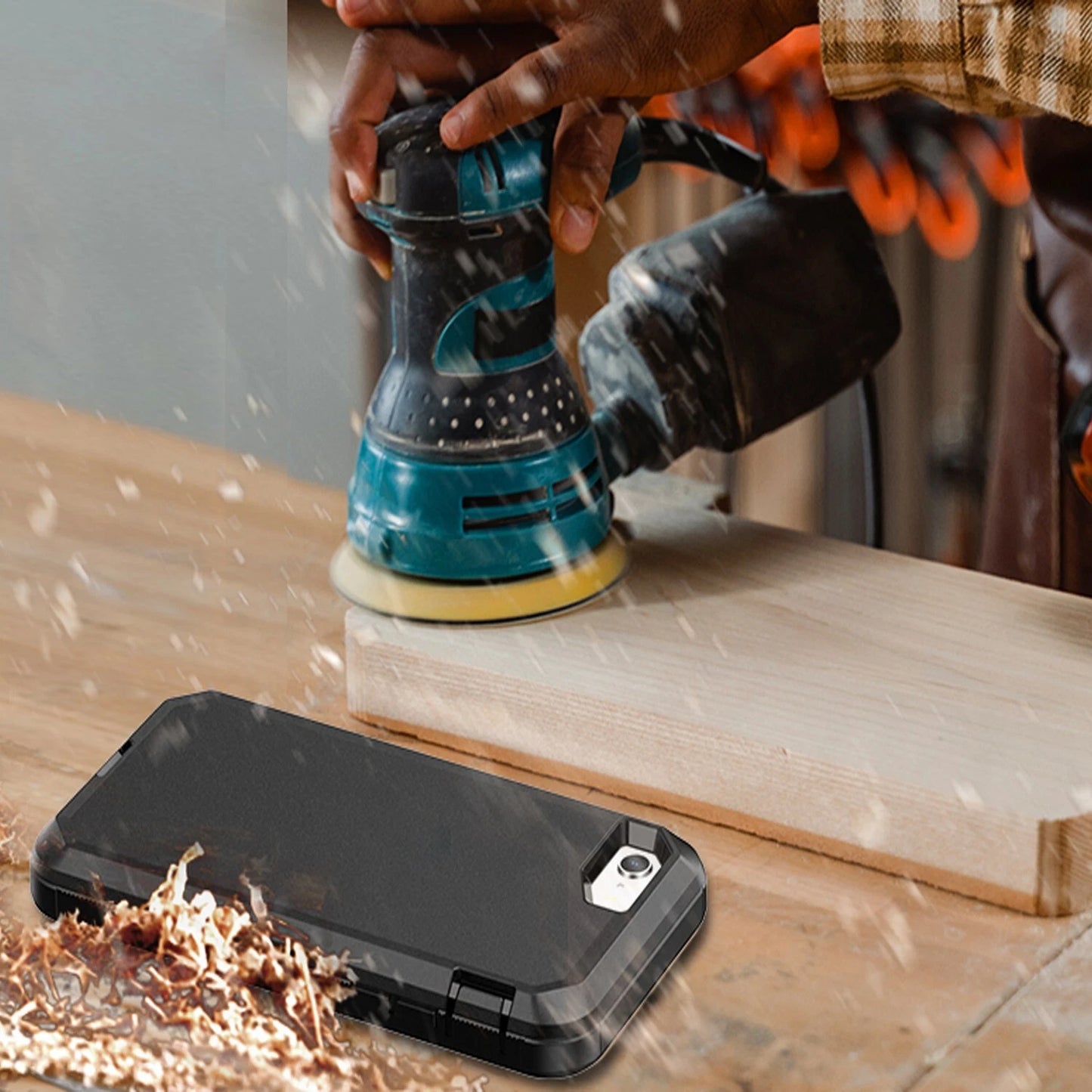 For iPhone SE Case /8/7 Plus/6S Phone Cover Shockproof Heavy Duty + Screen Glass