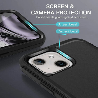 For iPhone 16e 15 14 13 12 Plus 11 Pro Max Shockproof Heavy Duty Case Belt Clip