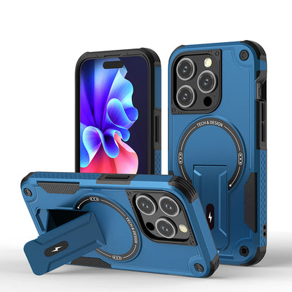 For iPhone 17 16 Pro Max 15 14 13 12 11 Heavy Duty Rugged Magnetic Case + Stand