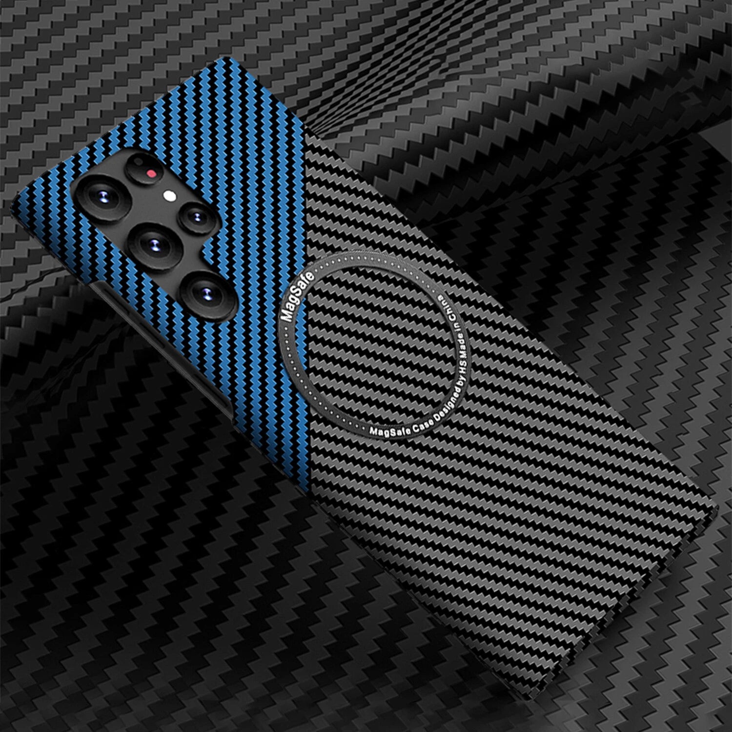For Samsung Galaxy S25 Ultra S24 S23S22 MagSafe Case Magnetic Carbon Fiber Cover