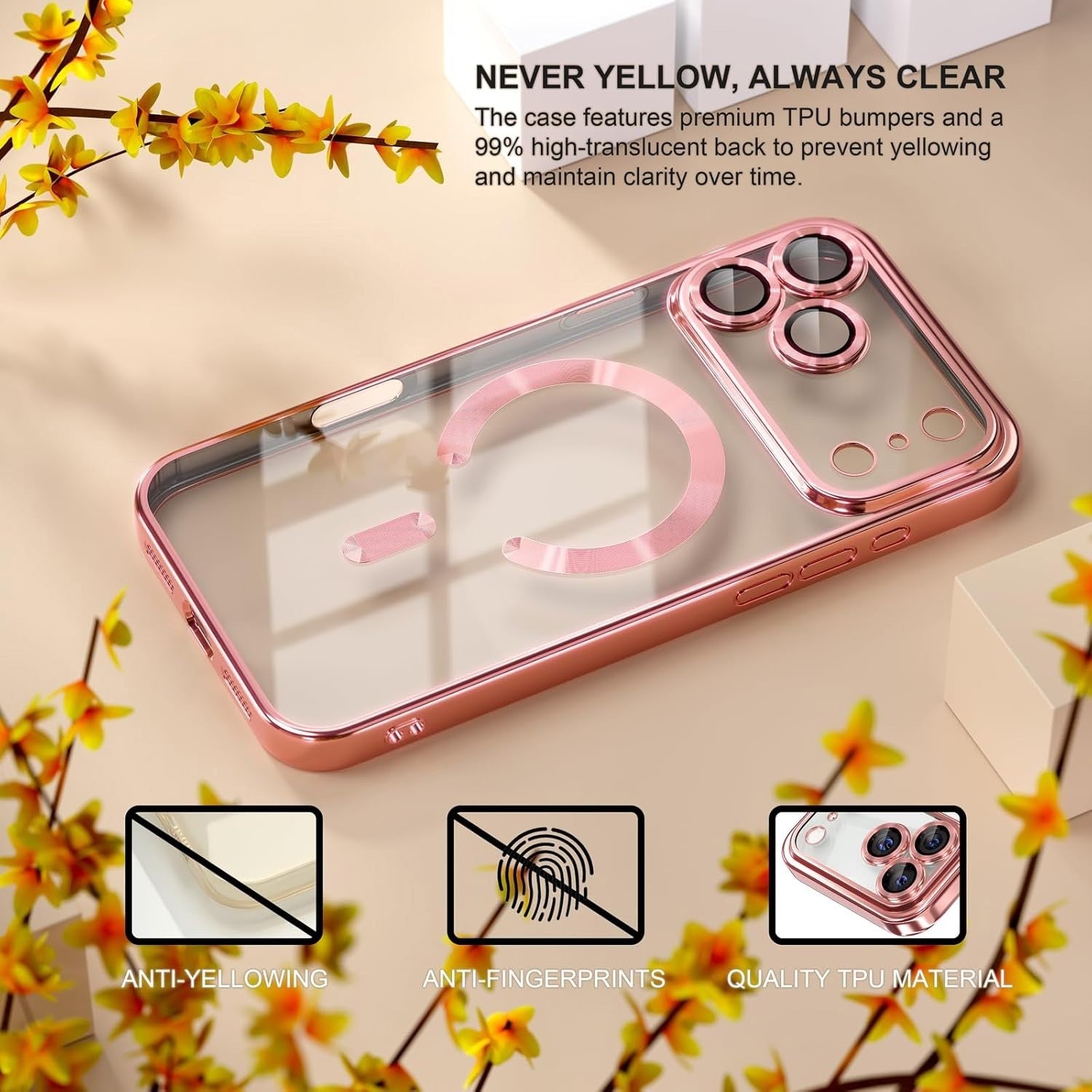 For For iPhone 17 Pro Max 17 Air 16 Case Shockproof Phone Cover + Tempered Glass
