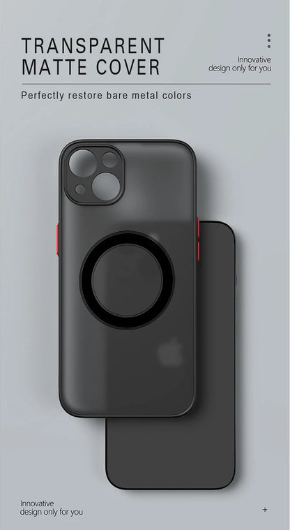 For iPhone 17 16 15 14 13 12 11 Pro Max Case Mag Safe Magnetic Camera Lens Cover
