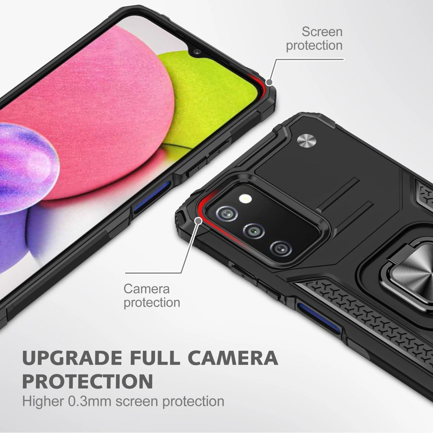 For Samsung Galaxy A15 5G Case /A14 5G/A54/A03S/A13 Phone Cover +Glass Protector
